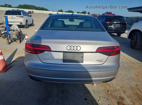 WAU43AFD0HN017644 2017 AUDI A8 Серебряный Вид сзади