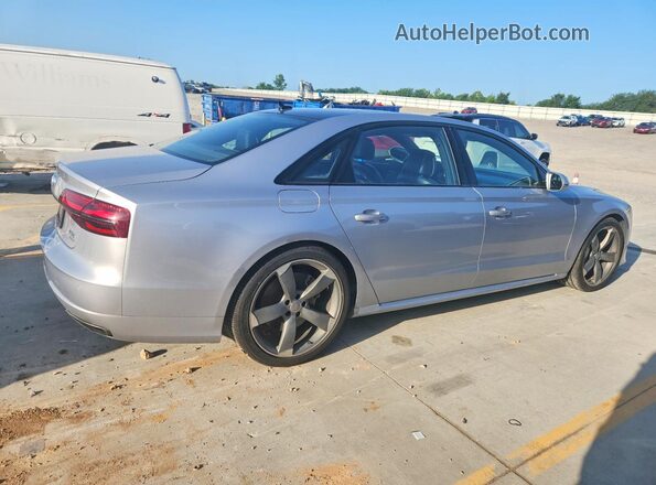WAU43AFD0HN017644 2017 AUDI A8 Серебряный Задняя правая четверть