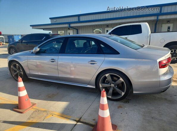 WAU43AFD0HN017644 2017 AUDI A8 Серебряный Задняя левая четверть