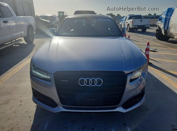 WAU43AFD0HN017644 2017 AUDI A8 Серебряный Вид спереди