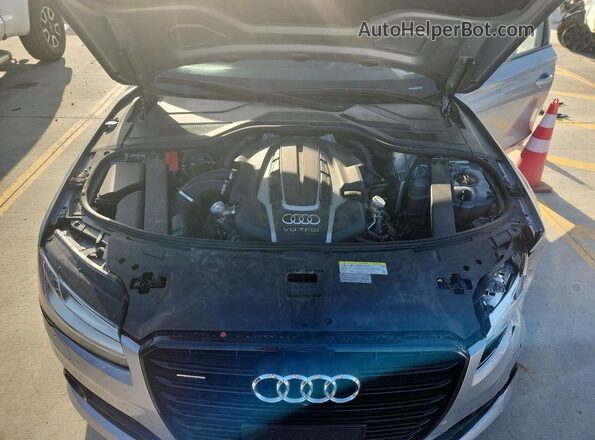 WAU43AFD0HN017644 2017 AUDI A8 Серебряный Вид задней части салона