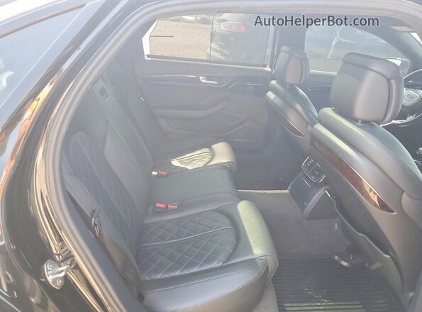 WAU43AFD1HN010394 2017 AUDI A8 Black Vista de los asientos traseros