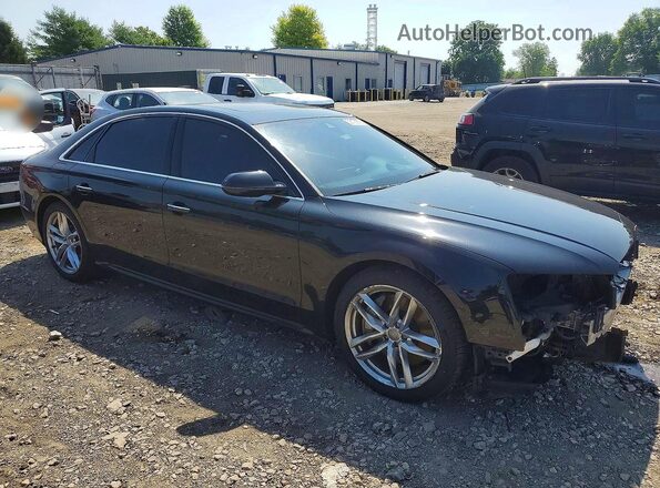 WAU43AFD1HN010394 2017 AUDI A8 Black Delantero derecho