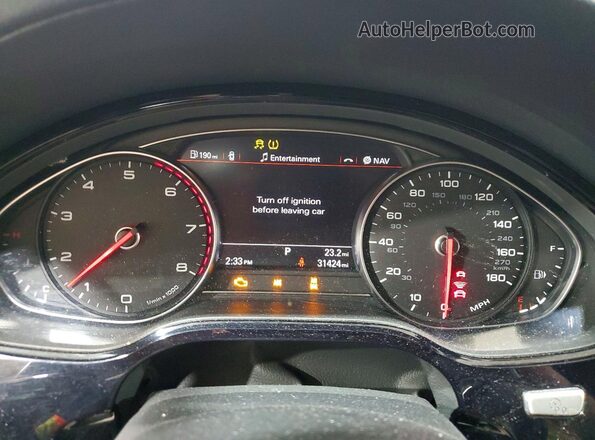 WAU43AFD3GN009262 2016 AUDI A8 Серый Вид щитка приборов
