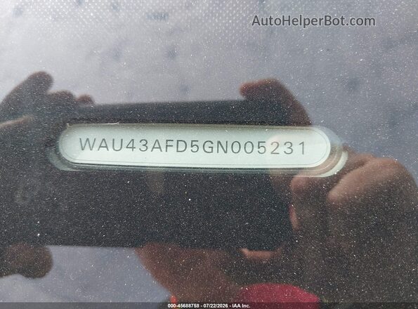 WAU43AFD5GN005231 2016 AUDI OTHER Black Widok komory silnika
