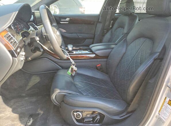 WAU43AFD7GN015307 2016 AUDI A8 Silver Widok wnętrza z przodu