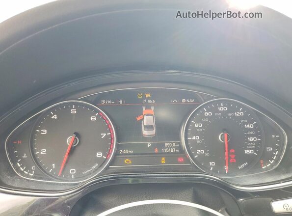 WAU43AFD9GN011906 2016 AUDI A8 Black Widok zestawu wskaźników
