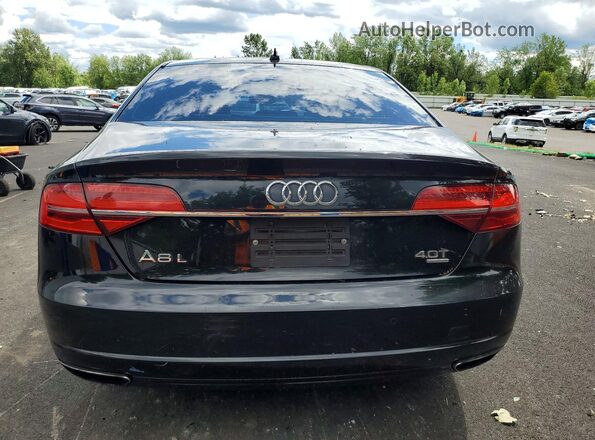 WAU43AFD9GN011906 2016 AUDI A8 Black Widok z tyłu