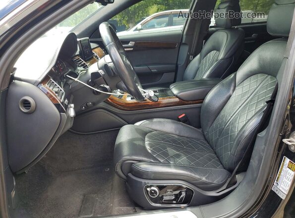 WAU43AFD9GN011906 2016 AUDI A8 Black Widok wnętrza z przodu