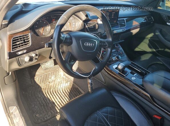 WAU43AFDXHN005503 2017 AUDI A8 White Vista del salpicadero