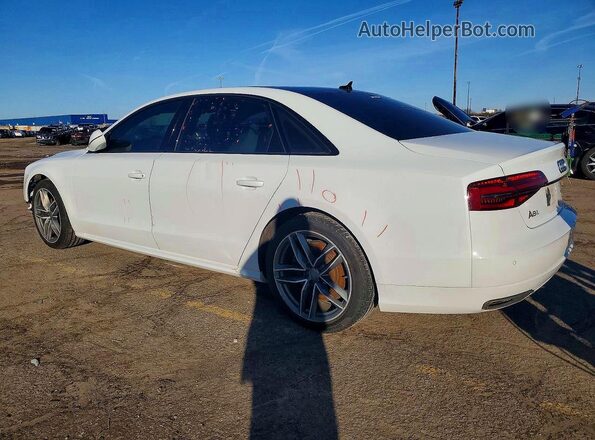 WAU43AFDXHN005503 2017 AUDI A8 White Trasero izquierdo