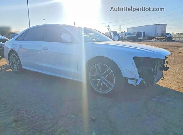 WAU43AFDXHN005503 2017 AUDI A8 White Delantero derecho