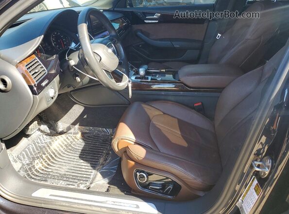 WAU44AFD0HN017897 2017 AUDI A8 Black Widok wnętrza z przodu
