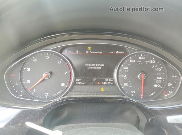 WAU44AFD8HN009952 2017 AUDI A8 Черный Вид щитка приборов