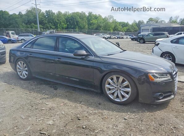 WAU44AFD8HN009952 2017 AUDI A8 Черный Передняя правая четверть