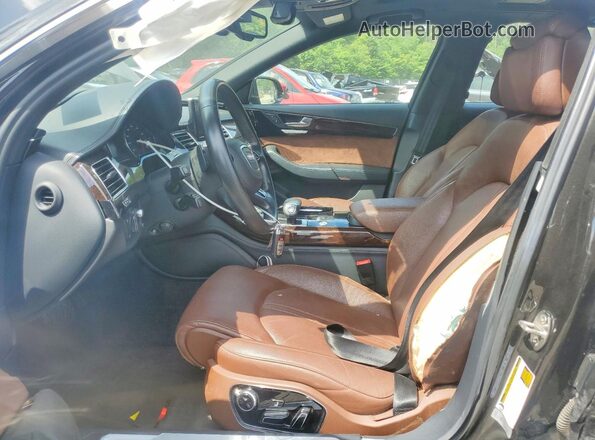 WAU44AFD8HN009952 2017 AUDI A8 Черный Вид салона спереди