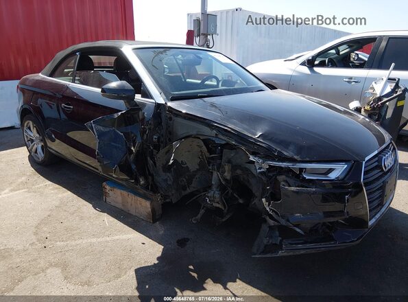 WAU6ULFF8J1000249 2018 AUDI A3 Black წინა ხედი