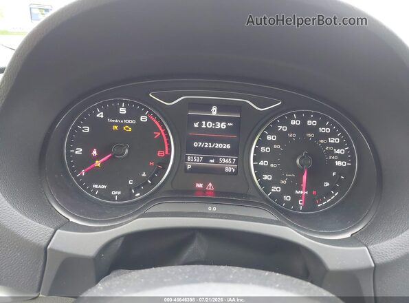 WAU78LFF5G1095015 2016 AUDI A3 Black უკანა სავარძლების ხედი