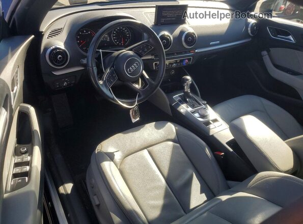 WAU78LFF6H1056760 2017 AUDI A3 Black Առջևի վահանակի տեսք