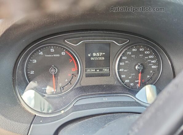 WAU78LFF9G1055696 2016 AUDI A3 Black ხელსაწყოთა პანელის ხედი