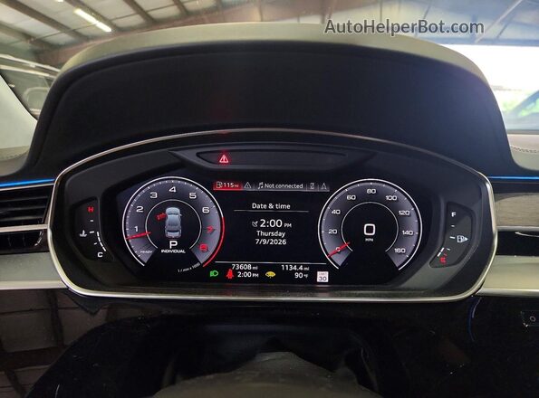 WAU8DAF85KN013825 2019 AUDI A8 Black Vista del cuadro de instrumentos