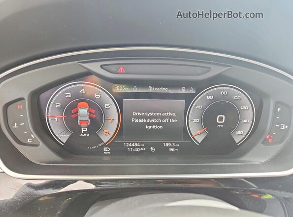 WAU8DAF86KN016314 2019 AUDI A8 Серый Вид щитка приборов
