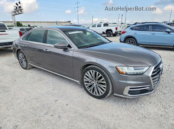 WAU8DAF86KN016314 2019 AUDI A8 Серый Передняя правая четверть