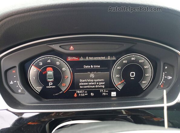 WAU8DAF88KN019800 2019 AUDI A8 Черный Вид щитка приборов