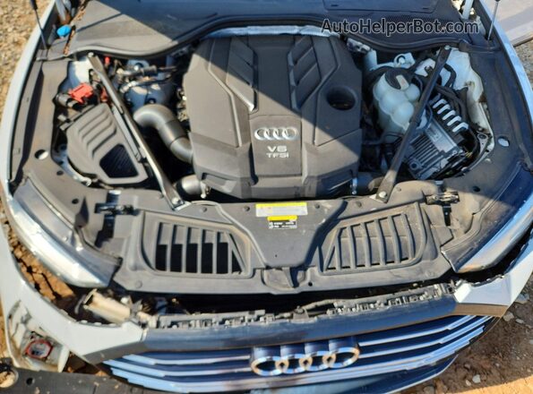 WAU8DAF89KN013116 2019 AUDI A8 White Вид задньої частини салону