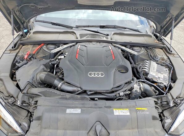 WAUA4CF56NA028154 2022 AUDI S5 Gray უკანა სალონის ხედი