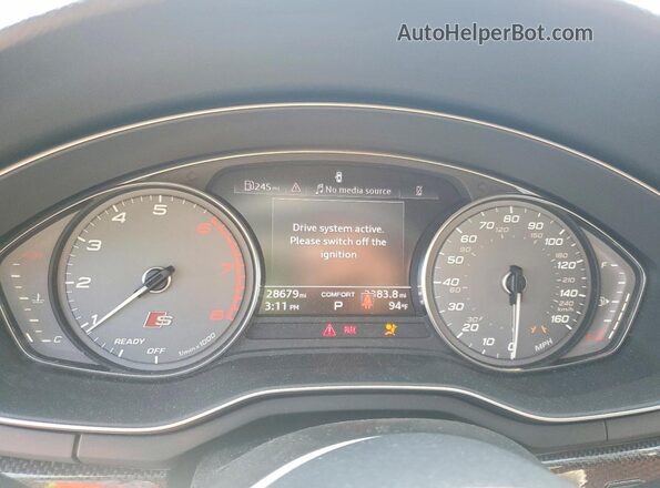 WAUA4CF56NA033225 2022 AUDI S5 Серый Вид щитка приборов