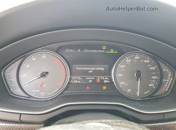 WAUA4CF5XSA003902 2025 AUDI S5 White Вид щитка приладів