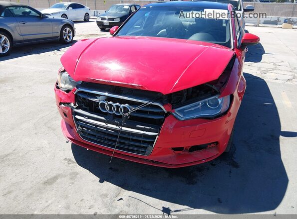 WAUA7GFF1G1012647 2016 AUDI A3 Red Vista frontal