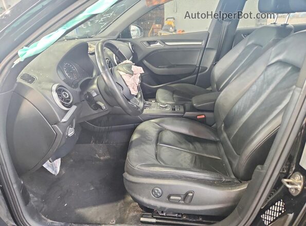WAUA7GFF2G1022328 2016 AUDI A3 Black წინა სალონის ხედი