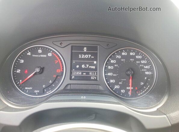 WAUA7GFF2G1117875 2016 AUDI A3 Black Instrument cluster view