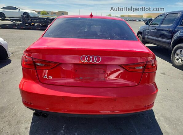 WAUA7GFF3G1031832 2016 AUDI A3 Red უკანა ხედი