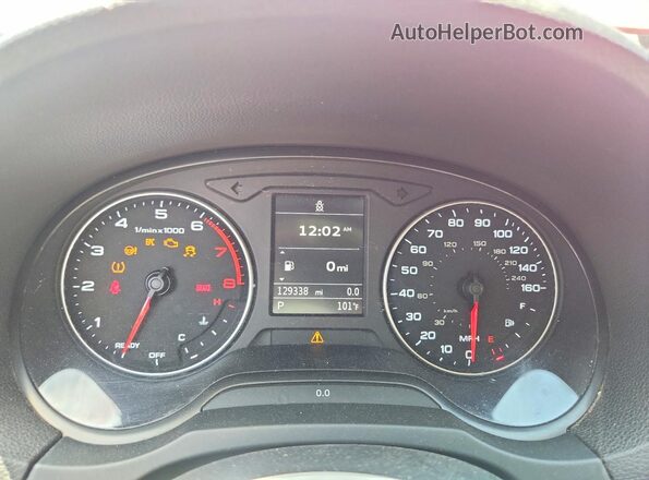 WAUA7GFF3G1031832 2016 AUDI A3 Red ხელსაწყოთა პანელის ხედი