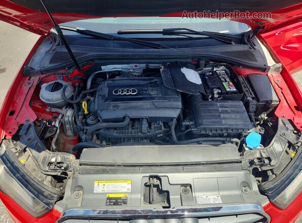 WAUA7GFF3G1031832 2016 AUDI A3 Red უკანა სალონის ხედი