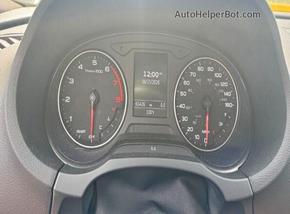 WAUA7GFF4G1003604 2016 AUDI A3 Black Widok zestawu wskaźników