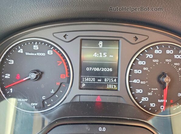 WAUA7GFF7G1019473 2016 AUDI A3 White Vista del cuadro de instrumentos