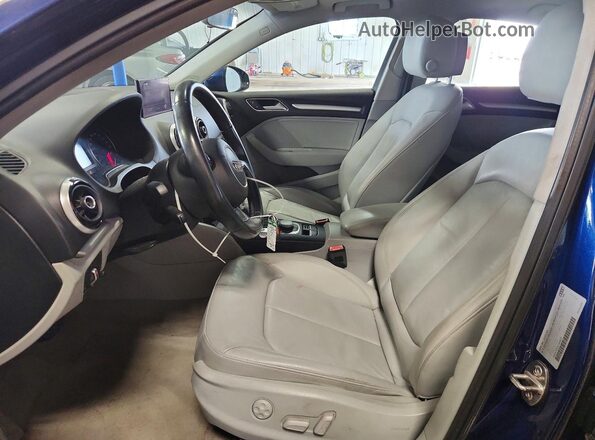 WAUA7GFF7G1040677 2016 AUDI A3 Blue Front interior view
