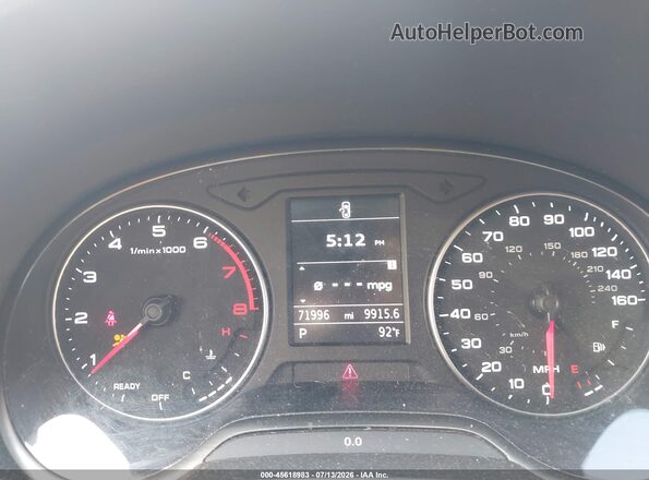 WAUA7GFF7G1040906 2016 AUDI A3 Gray უკანა სავარძლების ხედი