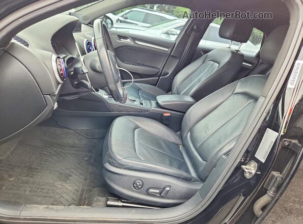 WAUA7GFF9G1025307 2016 AUDI A3 Black Widok wnętrza z przodu