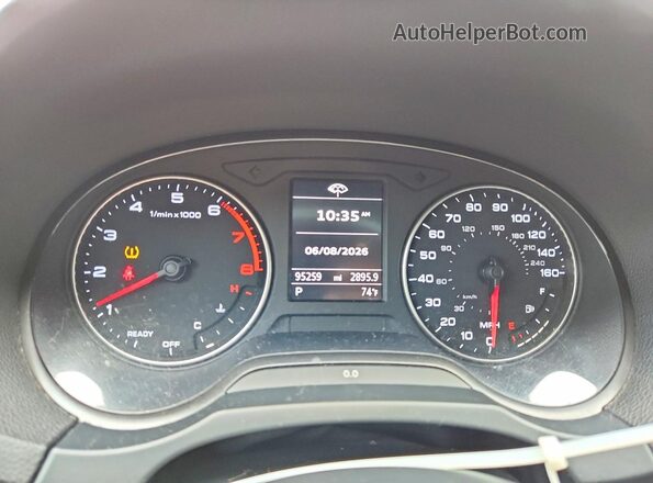 WAUA7GFF9G1025307 2016 AUDI A3 Black Widok zestawu wskaźników