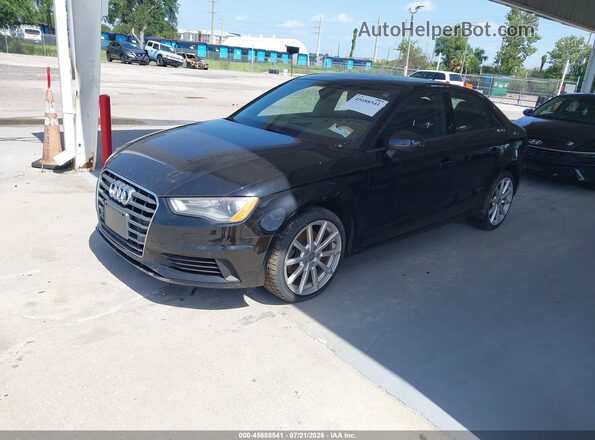 WAUA7GFF9G1114701 2016 AUDI A3 Black Առջևի ձախ երեք քառորդ տեսարան