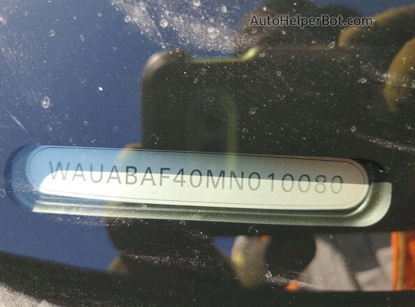 WAUABAF40MN010080 2021 AUDI A4 Black Вид підкапотного простору