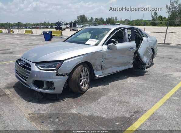 WAUABAF41MA077665 2021 AUDI A4 Silver Передня ліва чверть