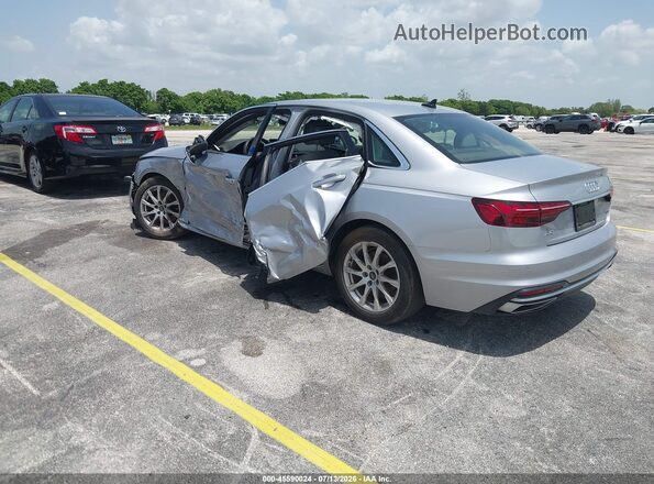 WAUABAF41MA077665 2021 AUDI A4 Silver Задня ліва чверть