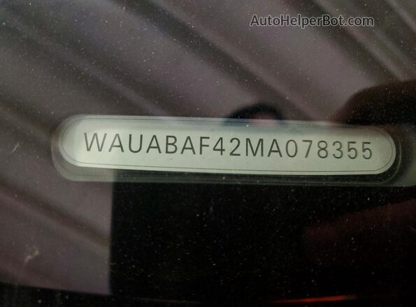 WAUABAF42MA078355 2021 AUDI A4 Black ძრავის განყოფილების ხედი