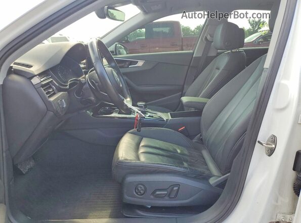 WAUABAF42MN014826 2021 AUDI A4 White Widok wnętrza z przodu